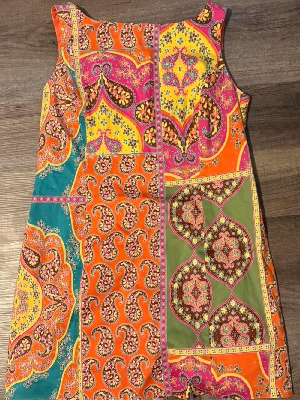 Peter Nygard Bright Paisley Patchwork Tank Dress - Multicolor